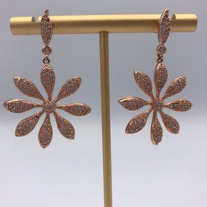 Eye Candy ROSE GOLD Drop Earrings Avery Rose CZ